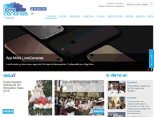 Tablet Screenshot of lovecanarias.com